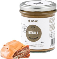 Moak Crema - Haselnuss - Glas 180g Moak Crema - Haselnuss - Glas 180g